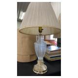 Vintage Glass Table Lamp