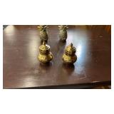 Brass Salt Shakers and Pineapple Salt Shakers