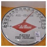 vintage advertising thermometer for "McNess