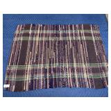 Vintage hand woven rag rug  -  40 x 30 inches