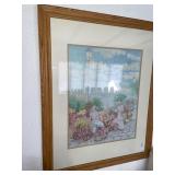 Framed / signed art print 25 x 31 inches