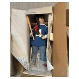 Porcelain softball doll