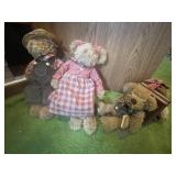 Decorative country  bears & Bear bookends