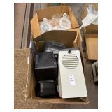 Box of assorted heaters