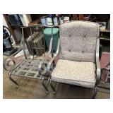 Two Patio Chairs one is missing Padding
