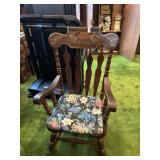 Wooden Painted Rocking Chair