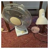 Windmere fan,led light table top light