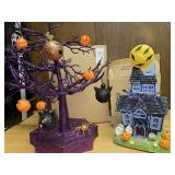 2 Avon Halloween decor pieces- tabletop tree &