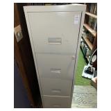 4 drawer metal filing cabinet - 51.5 inches h