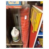 Roll of Orange Plastic Fencing