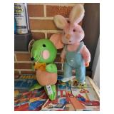 Battery operated rabbit & stuffed animal