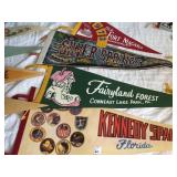 4 Vintage Pennants