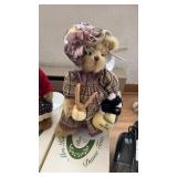 Mrs. Knitter and Pearl Plush Bear Doll The