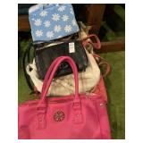 Avon pink handbag & variety of purses