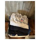 Stack of assorted sweatshirts