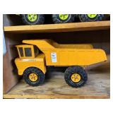 Vintage Orange Mighty Tonka Metal Dump Truck