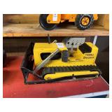 Vintage Yellow Tonka Metal Dozer Toy