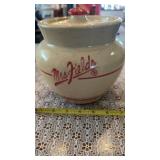 Mrs. Fields Pottery Cookie Jar