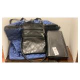 Crossbody handbag, tote bag and travel document
