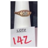10k ring w/ stone