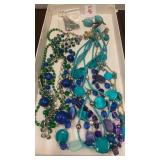 Necklaces and matching pierced  earrings