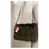 Blaine Trump faux fur handbag. New