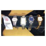 (4) ladies watches- Seiko & 3 Pulsar