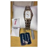 Vintage New Pulsar ladies watch w/ Swarovski