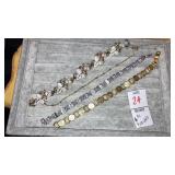 (4) vintage Sarah Coventry bracelets