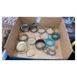 Assorted bracelets bangles chain