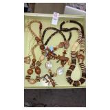 Exotic wood tribal necklaces
