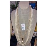 Nolan Miller & Marvella pearl necklaces  (2)