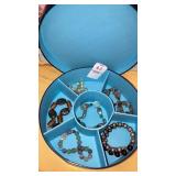 Bead Bracelets in section storage box -wrap has