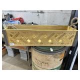 Wooden decorative planner box with rope handles