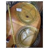Uranium glass divided plates