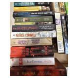 Box of paperback books