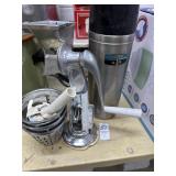 tabletop grater and Thermos