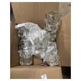 Elements crystal candle holders, single, double,