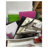 Adding machine, binders and more