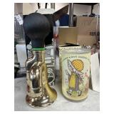 Vintage Avon aftershave and a candle