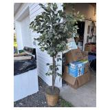 Faux ficus tree