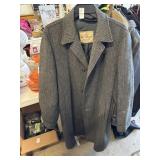 Harris Tweed handwoven Scottish wool coat