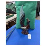 MCM Japan- turquoise and Brown bird
