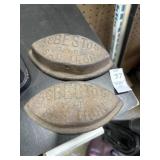 Two asbestos sad irons
