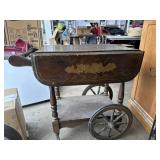 wooden tea cart