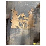 Rabbit tea party yard decor metal