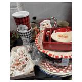 Christmas trays and dishes