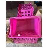 Pink storage crates- 4
