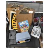 Clipboards garage sale signs card shuffler file