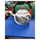 1980s Kamenstein whistling rooster tea kettle